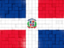 Dominican Republic. Mosaic background. Download icon.