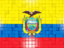 Ecuador. Mosaic background. Download icon.