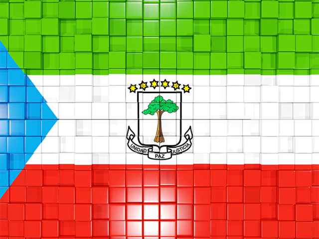 Mosaic background. Download flag icon of Equatorial Guinea at PNG format