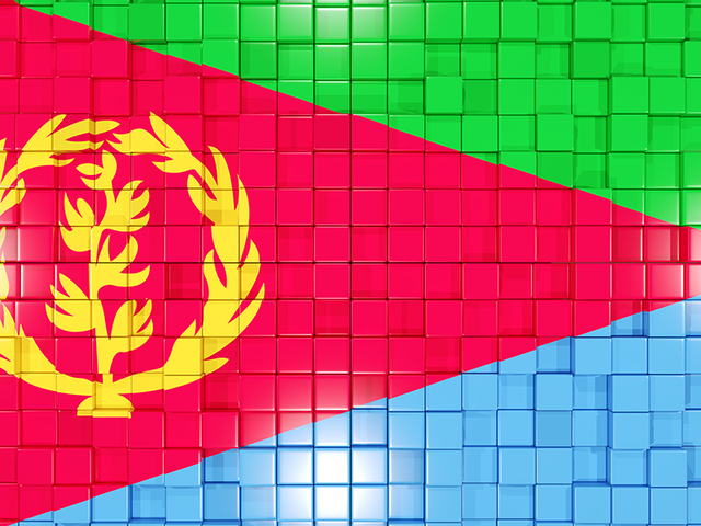 Mosaic background. Download flag icon of Eritrea at PNG format