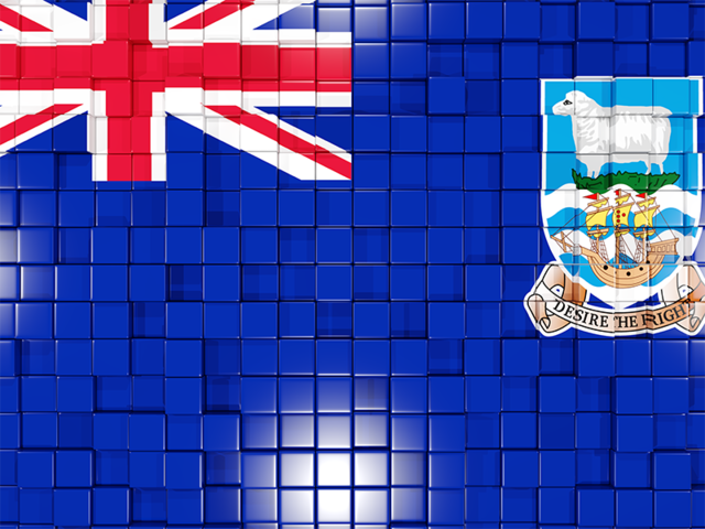 Mosaic background. Download flag icon of Falkland Islands at PNG format