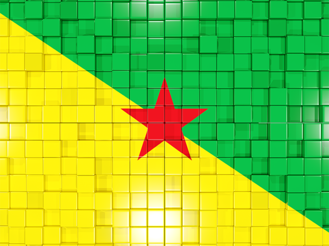 Mosaic background. Download flag icon of French Guiana at PNG format