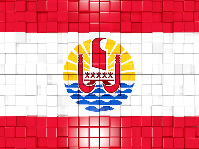 Mosaic background. Download flag icon of French Polynesia at PNG format