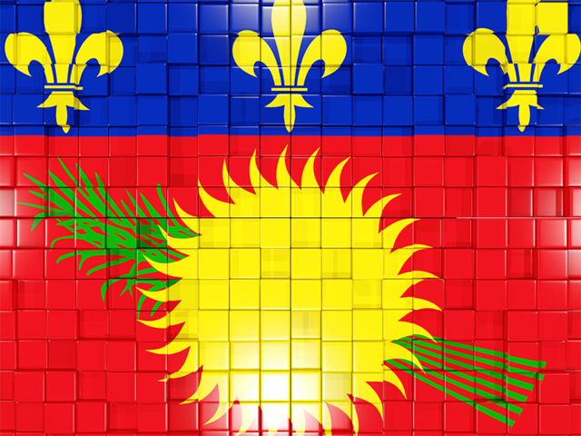 Mosaic background. Download flag icon of Guadeloupe at PNG format