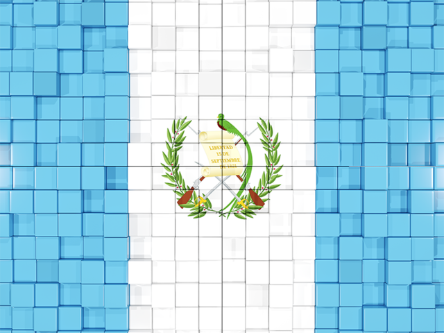 Флаг-мозаика. Скачать флаг. Гватемала