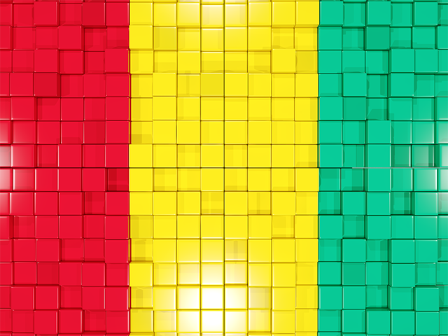 Mosaic background. Download flag icon of Guinea at PNG format