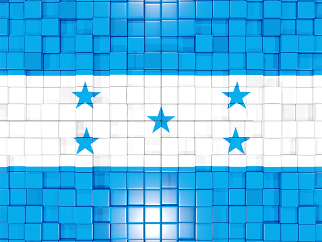 Mosaic background. Download flag icon of Honduras at PNG format