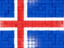 Iceland. Mosaic background. Download icon.