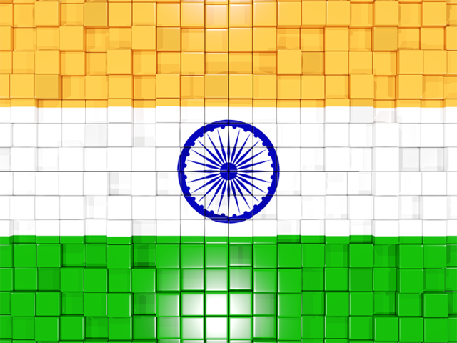 Mosaic background. Download flag icon of India at PNG format