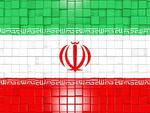 Mosaic background. Download flag icon of Iran at PNG format