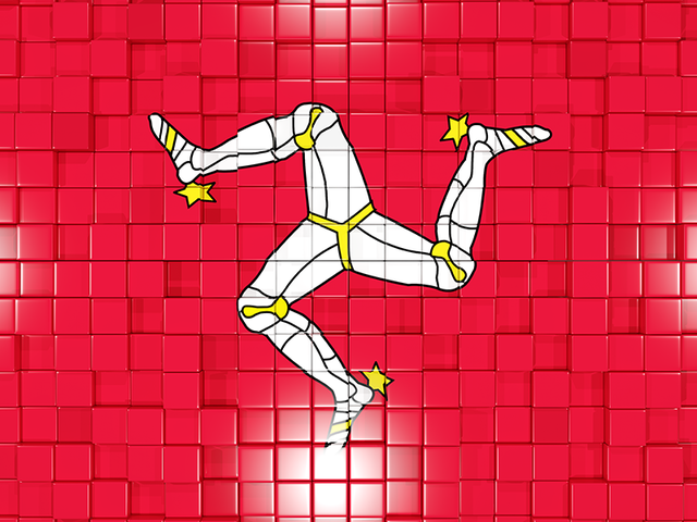 Mosaic background. Download flag icon of Isle of Man at PNG format