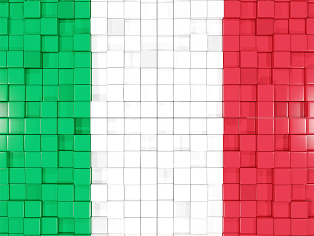 Флаг-мозаика. Скачать флаг. Италия