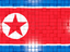 North Korea. Mosaic background. Download icon.