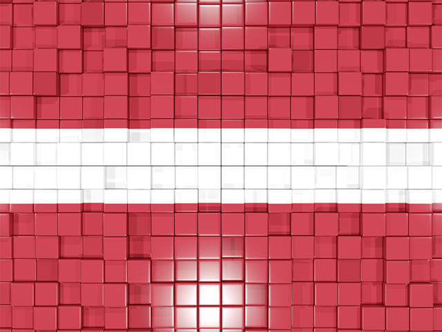 Mosaic background. Download flag icon of Latvia at PNG format