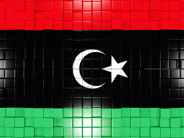 Mosaic background. Download flag icon of Libya at PNG format