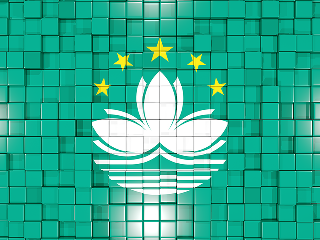 Mosaic background. Download flag icon of Macao at PNG format