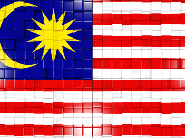 Флаг-мозаика. Скачать флаг. Малайзия