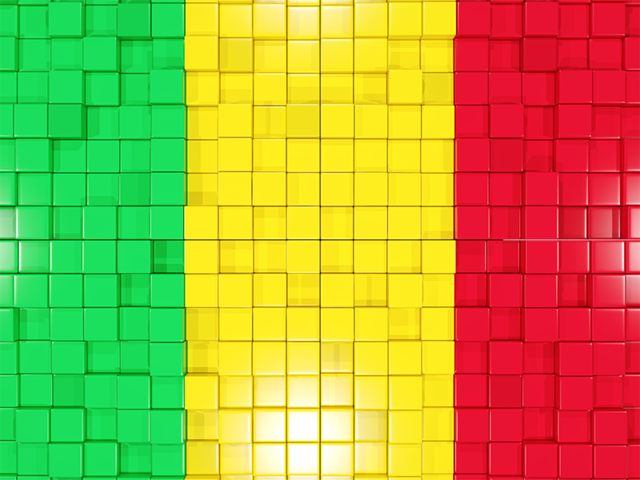 Mosaic background. Download flag icon of Mali at PNG format