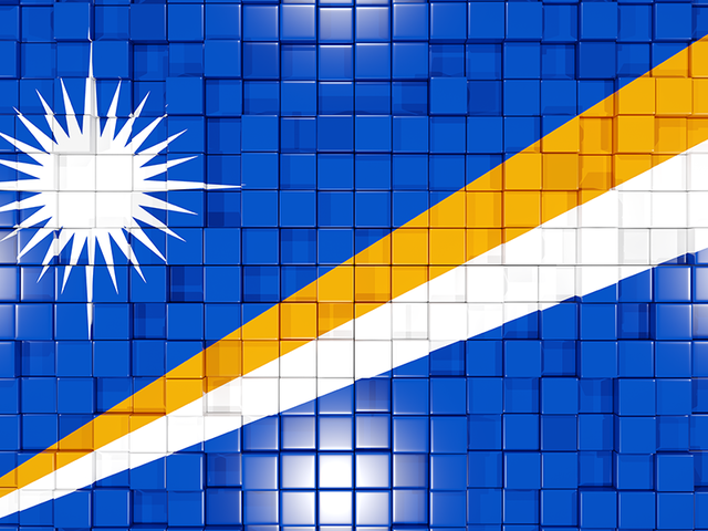 Mosaic background. Download flag icon of Marshall Islands at PNG format