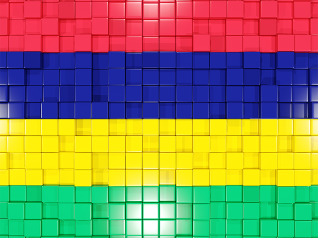 Mosaic background. Download flag icon of Mauritius at PNG format
