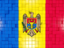 Moldova. Mosaic background. Download icon.