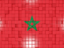 Марокко. Флаг-мозаика. Скачать иллюстрацию.