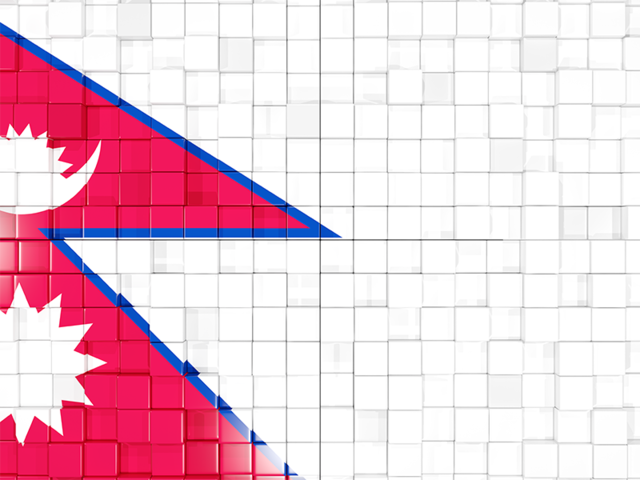 Флаг-мозаика. Скачать флаг. Непал