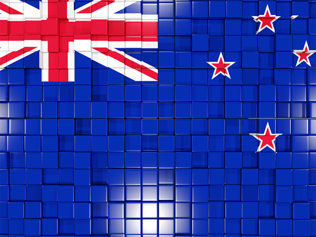 Mosaic background. Download flag icon of New Zealand at PNG format