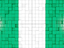 Nigeria. Mosaic background. Download icon.