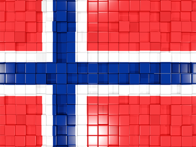 Флаг-мозаика. Скачать флаг. Норвегия