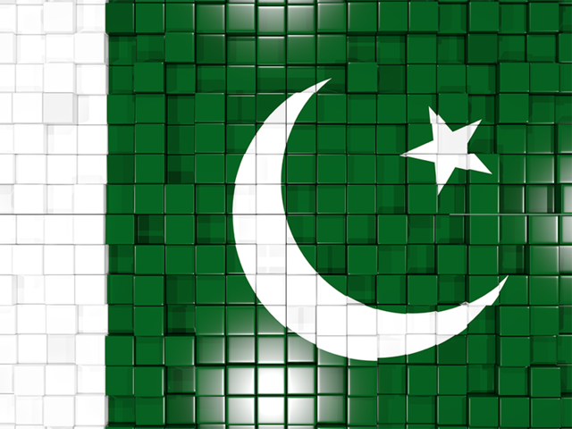 Флаг-мозаика. Скачать флаг. Пакистан
