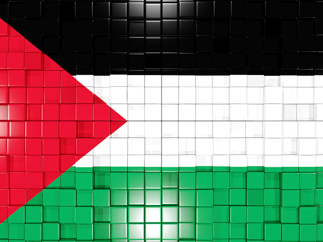 Флаг-мозаика. Скачать флаг. Палестинские территории