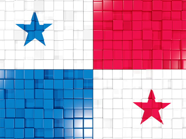 Флаг-мозаика. Скачать флаг. Панама