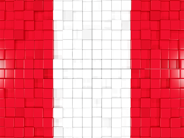 Флаг-мозаика. Скачать флаг. Перу