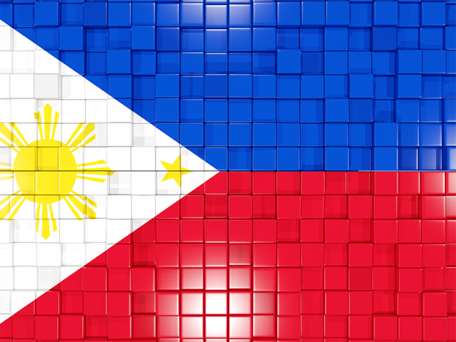 Mosaic background. Download flag icon of Philippines at PNG format