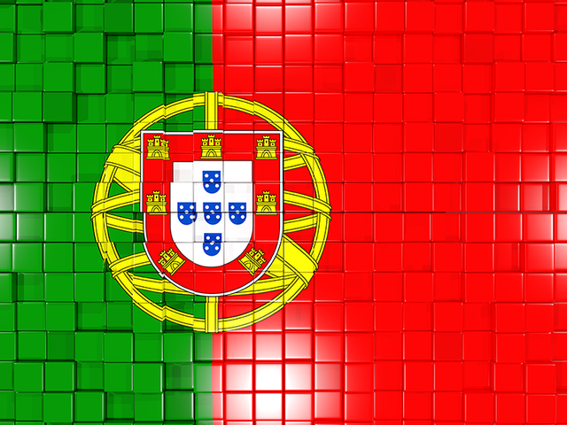 Флаг-мозаика. Скачать флаг. Португалия
