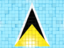 Saint Lucia. Mosaic background. Download icon.