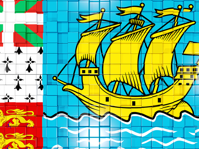 Mosaic background. Download flag icon of Saint Pierre and Miquelon at PNG format