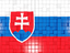 Slovakia. Mosaic background. Download icon.