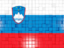 Slovenia. Mosaic background. Download icon.