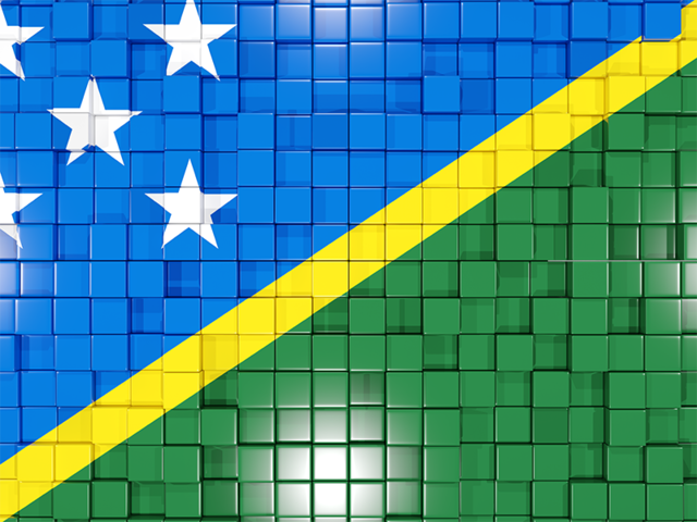 Mosaic background. Download flag icon of Solomon Islands at PNG format