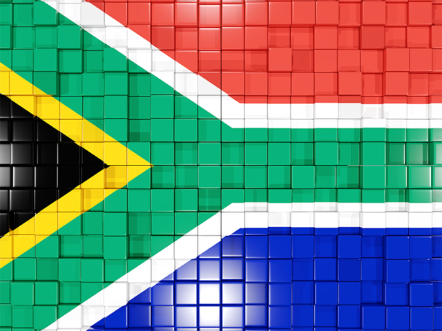 Mosaic background. Download flag icon of South Africa at PNG format