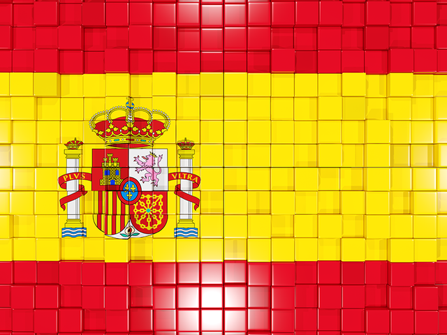 Флаг-мозаика. Скачать флаг. Испания