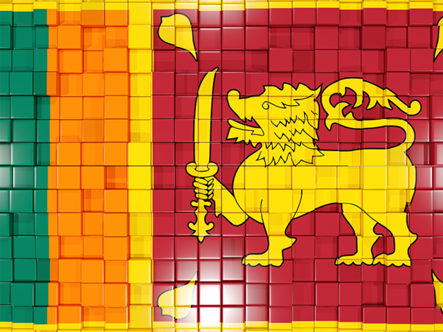 Флаг-мозаика. Скачать флаг. Шри-Ланка