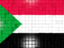 Sudan. Mosaic background. Download icon.