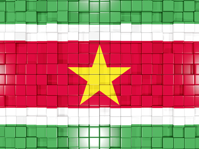 Mosaic background. Download flag icon of Suriname at PNG format