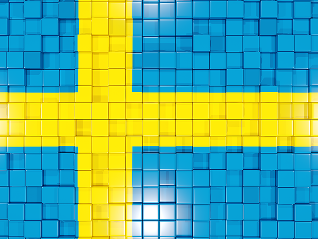 Mosaic background. Download flag icon of Sweden at PNG format