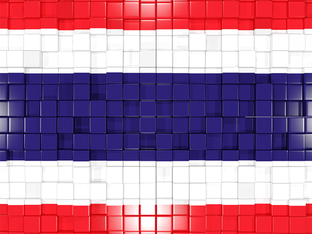 Mosaic background. Download flag icon of Thailand at PNG format