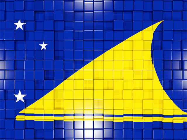 Mosaic background. Download flag icon of Tokelau at PNG format