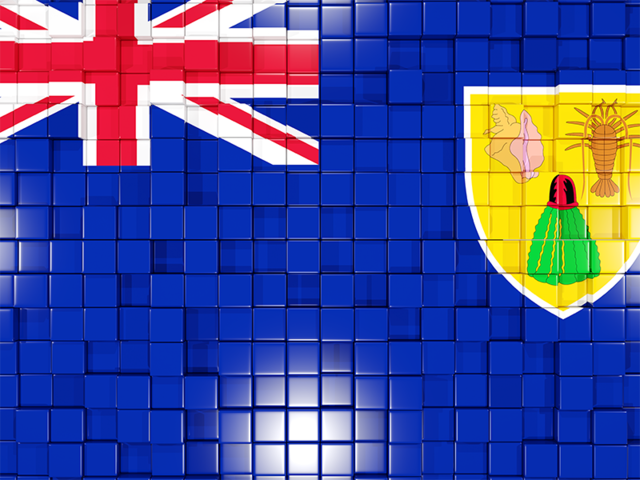 Mosaic background. Download flag icon of Turks and Caicos Islands at PNG format